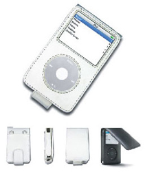 Cygnett GroovePocket iPod Video Leather Case - White