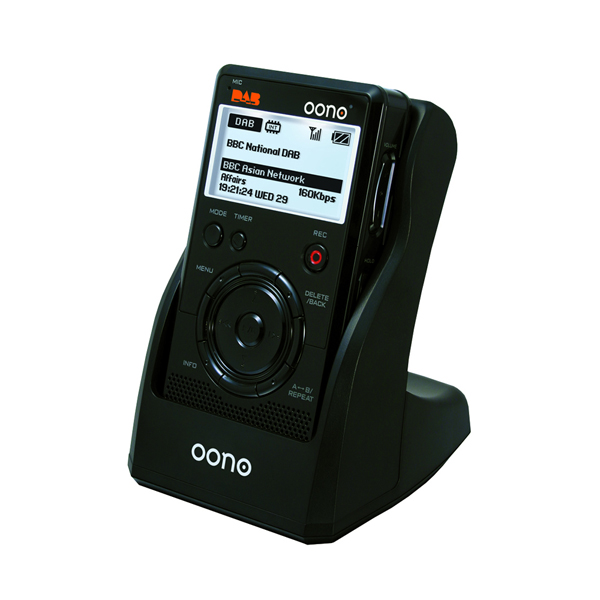 oono MiniDAB One Charging cradle Colour BLACK