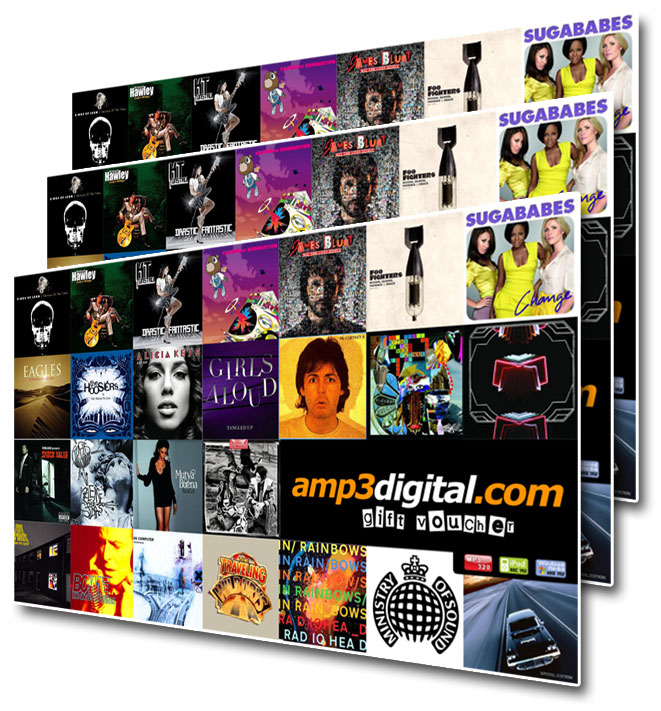 amp3digitalcom Music Download Gift Voucher albums Downloads 1 Album