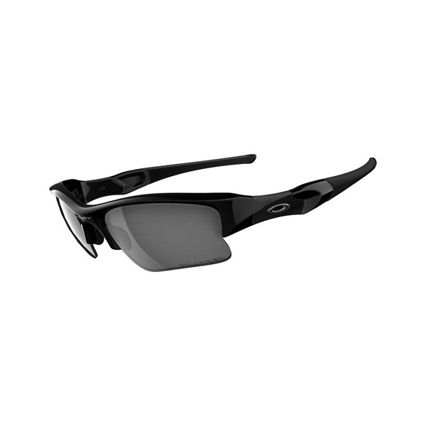 Oakley Flak Jacket XLJ Glasses Polished Black Black Iridium Polarised