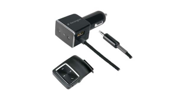 Kensington Liquidaux Bluetooth For Mp3 Phone And Play It - Auxiliary Port Car Kit With Wireless Remote And Built-in Microphone