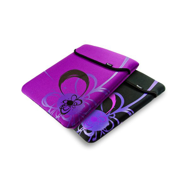 Advanced Mp3 Players France  E-volve reversible neoprene sleeve case cover for netbook / laptop / notebook - Flare design - 12 & 13 inch PURPLE