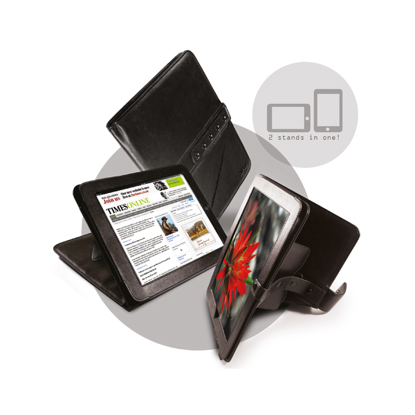 Tuff-luv Bi-axis Napa Leather Case Cover For Apple Ipad