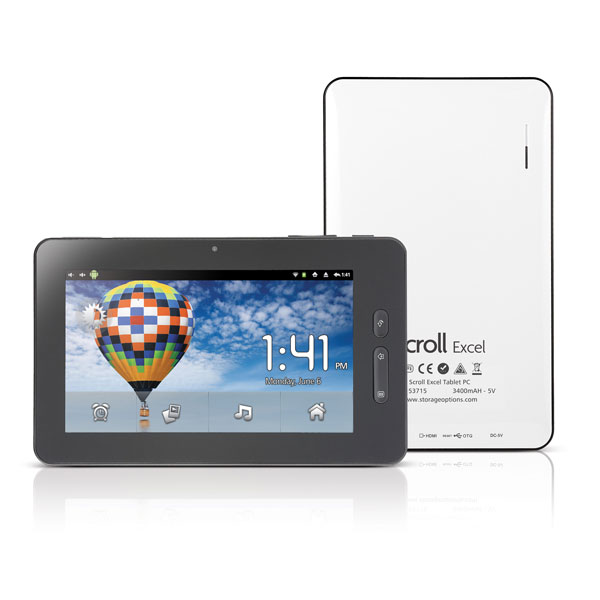 Storage Options Scroll Excel Android 2.3 Internet Tablet 