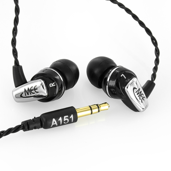 MEElectronics A151 Balanced Armature In Ear Headphone Colour BLACKCHROME