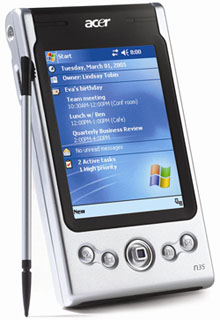Acer N35 GPS PDA with Destinator Software