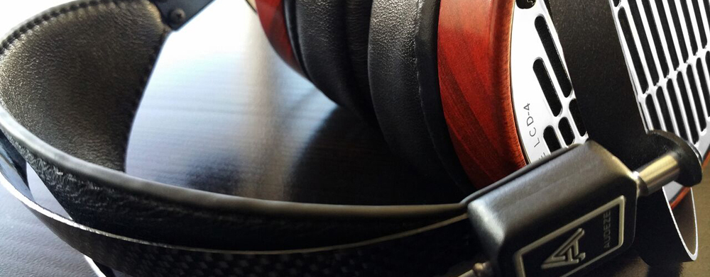 Audeze LCD-4 Open Circumaural Headphones Audeze LCD-4 Open Circumaural Headphones Macassar Ebony Lambskin Leather