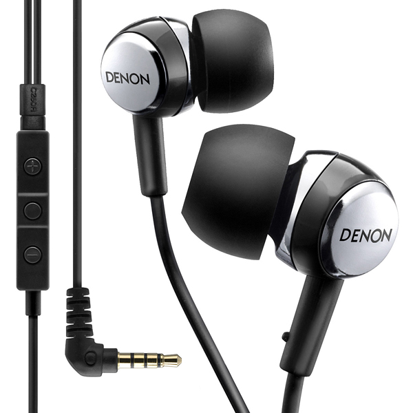 Denon AH-C260R Mobile Elite In-Ear Headphones With 3-Button Remote + Mic