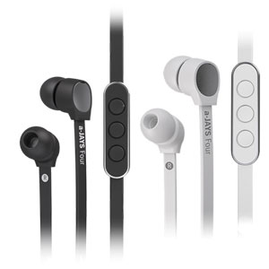 a-JAYS four iP In Ear Noise Isolating Earphones with Three-button remote & Mic for Apple\'s iPhone