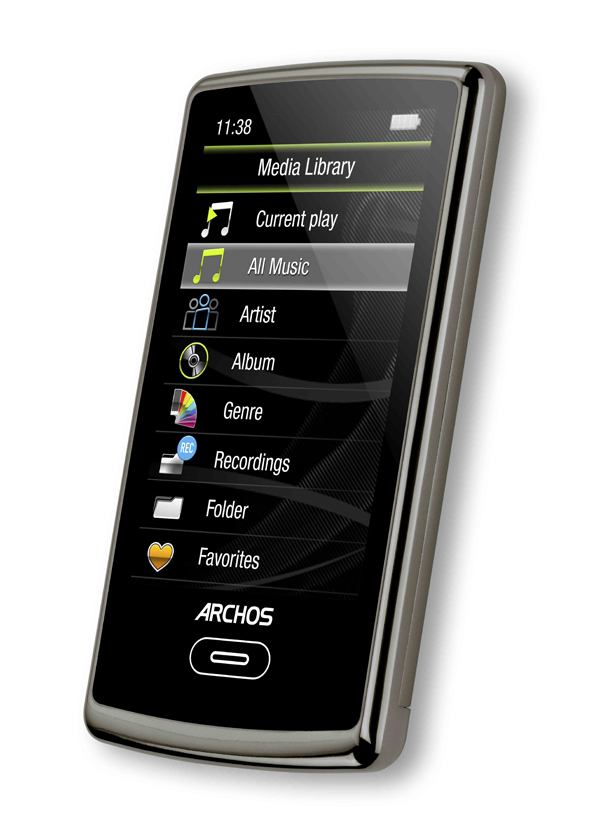 Archos 3 Vision Touchscreen 8GB MP3 Player Colour CHOCOLATE