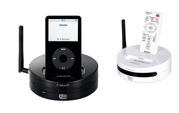 Denon ASD3W WiFi Multimedia iPod Dock with remote Colour WHITE