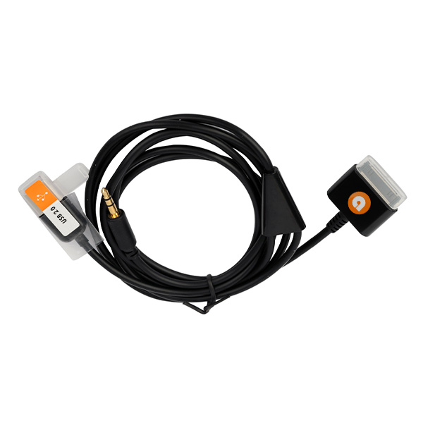 30-pin to AUX + USB Cable (for use with