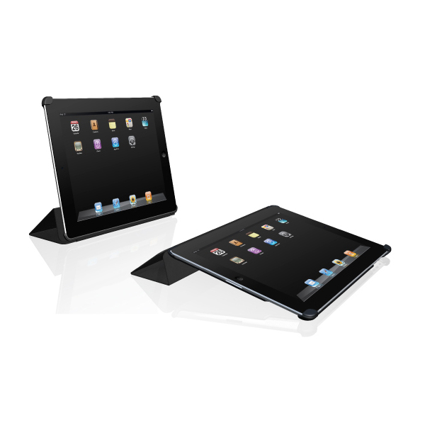 Macally BOOKSTAND Protective case amp stand for iPad 2 Colour BLACK