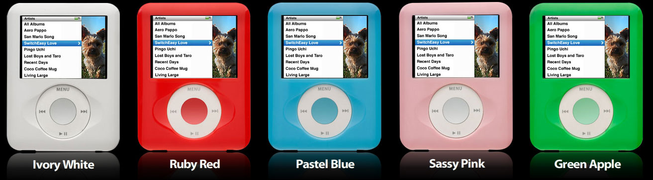 Switch Easy Biscuit Capsule iPod Nano 3G Colour PASTEL BLUE