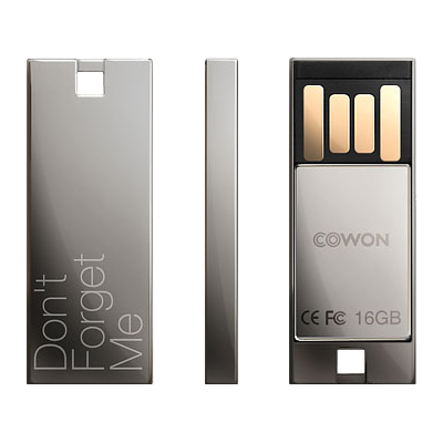 Cowon iAudio Cowon UM1 16GB USB Flash Drive Colour Chrome Black
