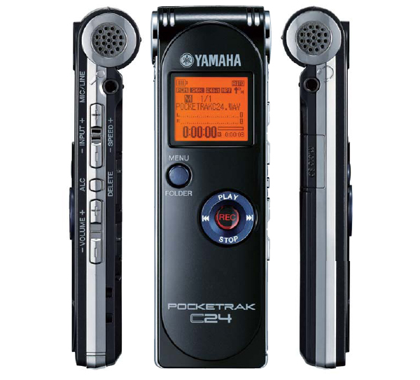 Yamaha POCKETRAK C24 2GB Portable Digital Pocket Recorder
