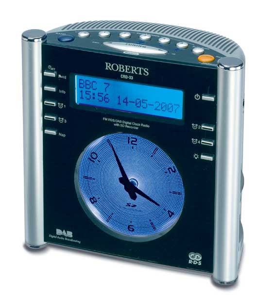 Roberts Radio CRD33 FM RDS/DAB Digital Clock Radio