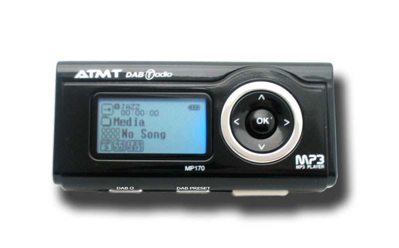 ATMT DAB Play 1GB DAB Digital Radio MP3 Player Colour PINK