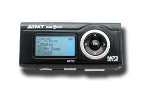 ATMT DAB Play 1GB Digital Radio MP3 Player - Pink