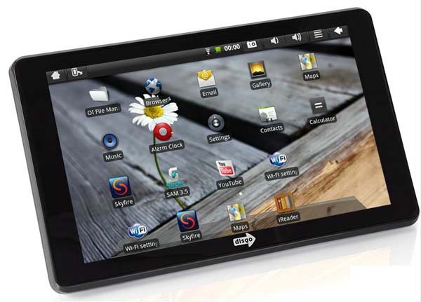 Advanced MP3 Players Disgo Tablet 6000 Touch Screen (7-inch, 2GB, 1GHz, Android 2.1) (B-Grade)