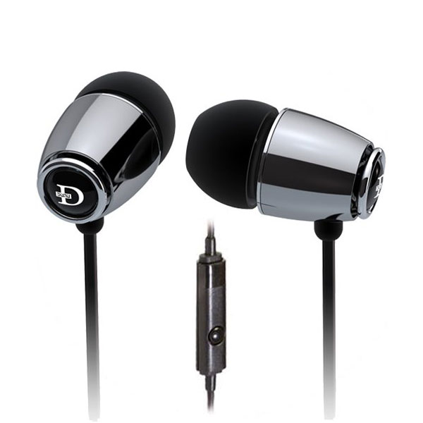 Dunu DN-18 (Hawkeye) Silver Impact Model Noise-Isolating IEM Earphones with Inline Mic (10mm Driver)
