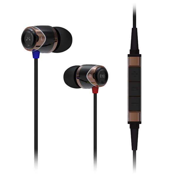 SoundMAGIC E10M In Ear Sound Isolating Earphones with Apple Compatible Remote and Mic Colour SILVERBLACK