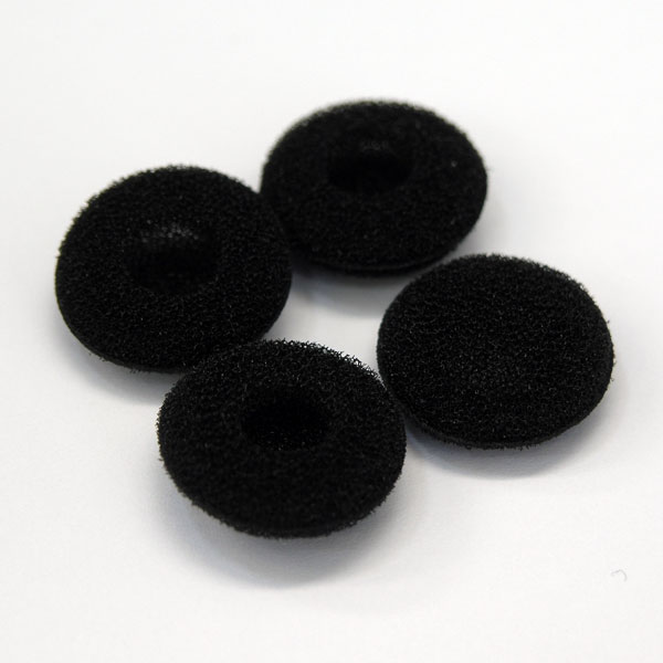 2 Pairs of Earphone Replacement Foam Covers - BLACK