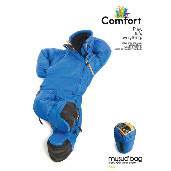 MusucBag Wearable Sleeping Bag Size LARGE Colour BLACK