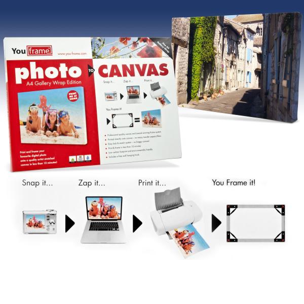 YOU Frame - Print at Home Box Canvas Kit