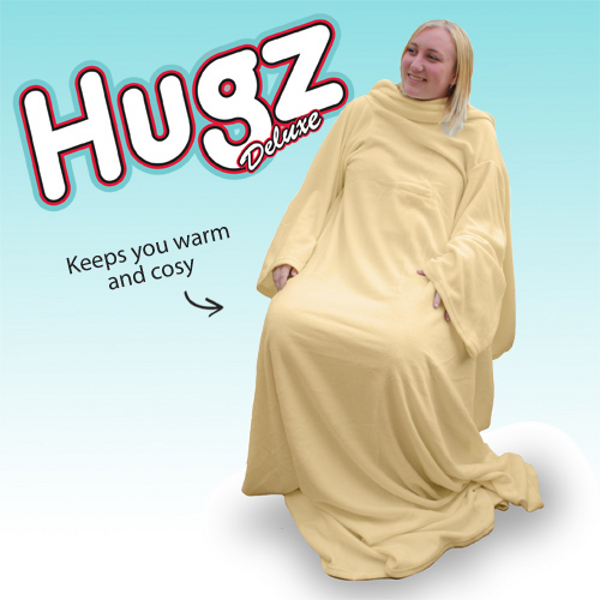 thumbs Up! Hugz Deluxe Wearable Blanket Colour VANILLA