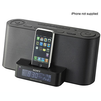Sony ICF-C1IPMK2B Speaker iPod Dock / Clock