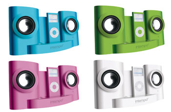 Intempo IDS-01b iPod Speakers & Dock (Metallic) - Blue