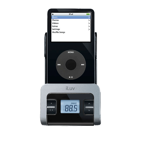 iLuv i707BLK iPod FM transmitter with Car charger