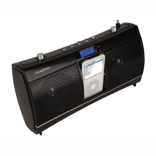 A great cost-effective AM/FM clock radio with a built in iPod dock.&nbsp; Allows you to charge your iPod overnight and wake up to your favourite music  your favorite radio station or a buzzer.4 watts output make it loud enough to wake the soundest sleeper and the flexibility of the iPod dock gives you control over your wake up call!Features4 Watts output powerBuilt-in Universal Dock for iPod - Charges your iPod while dockedAlarm clock (Wake up to your favorite radio station or buzzer alarm)FM stereo/AM analog tuner with digital displayRemovable dock adapters for all docking iPods (5G  nano  4G  mini and 3G)Auxiliary input for any external audio playerAC/DC power (works with 6 C-cell batteries)Works with the new iPod nano 3rd Gen  iPod classic and iPod touch