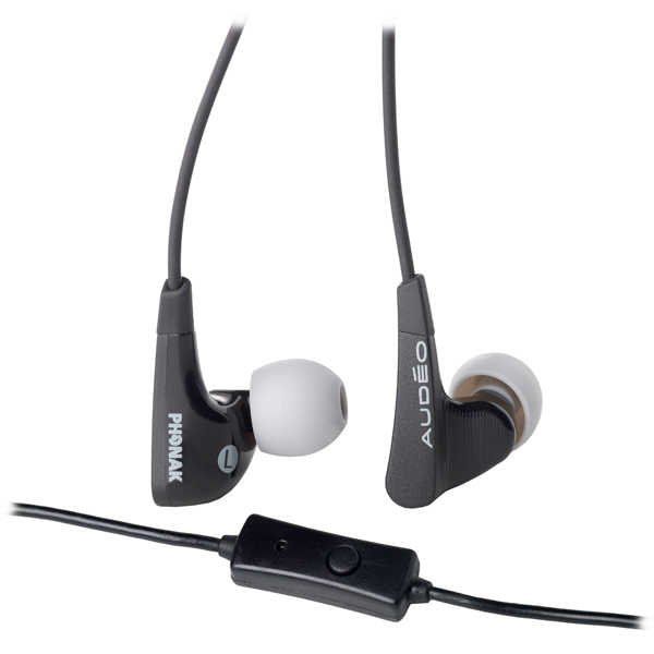 Phonak Audeacuteo Perfect Fit Earphones 022 with Mic Colour BLACK