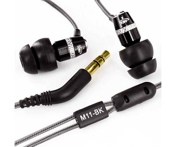 MEElectronics M11 Sound Isolating In Ear Headphones Colour BLACK