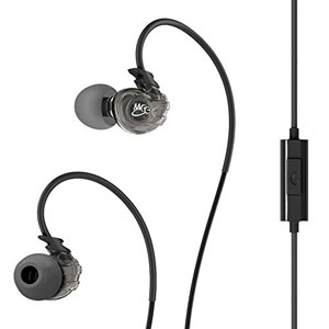 MEElectronics Sport-Fi® M3P Sweat Resistant In Ear Headphones with Memory Wire, Inline Microphone and Remote