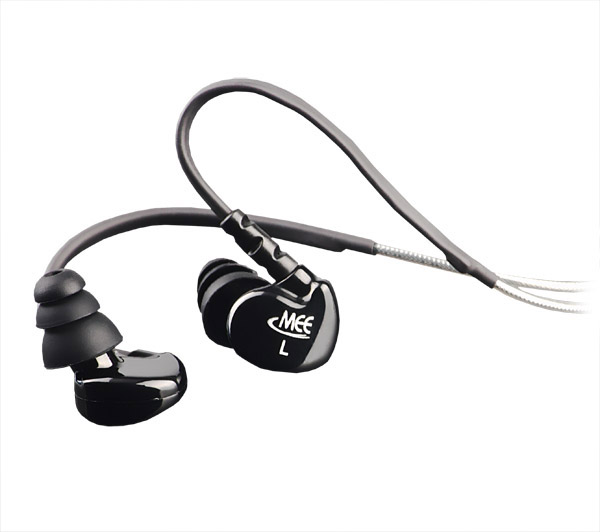 MEElectronics M6 Stylish Sound Isolating Sports Headphones Colour BLACK