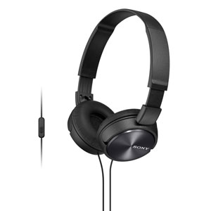 Sony MDR-ZX310 Foldable Heaphones with Smartphone Control & Mic - BLACK