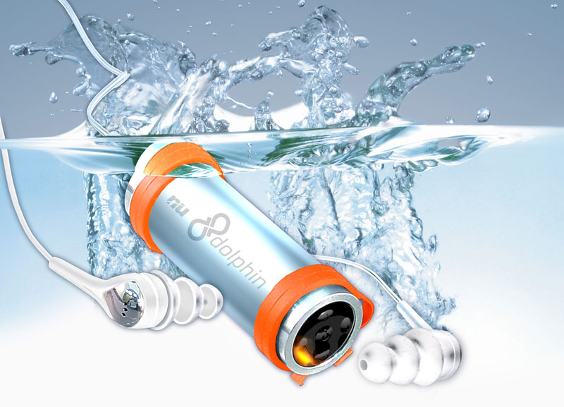 NU Dolphin Waterproof 1GB MP3 Player