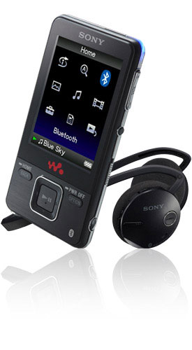 Sony NWZA828 8GB Walkman Bluetooth Headphones FREE Leather Case