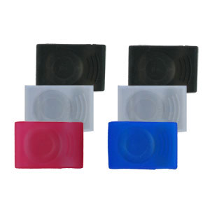 PDO TopSkin Silicon Case for iPod Shuffle 2G Colour BLUE/BLACK/WHITE Size 3-Pack