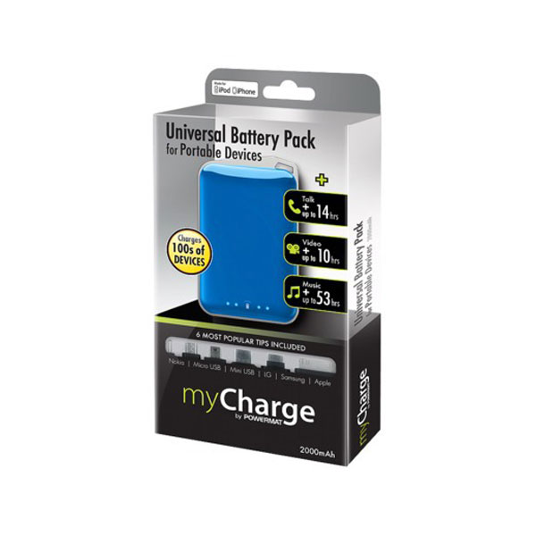 Mycharge Powermat Portable Rechargeable Battery Pack 