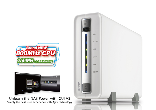 QNAP TS-110 Turbo All-in-one NAS Server with iSCSI TS-110 with 1TB HDD
