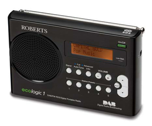 Roberts Ecologic 1 DAB/FM RDS Radio with built-in AA charger