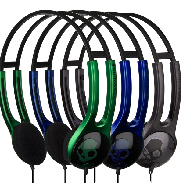 SkullCandy Icon SC Headphones w/mic Colour GREEN