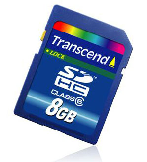Transcend 8GB Secure Digital HC Memory Card