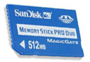 Sandisk Memory Stick PRO Duo 512MB