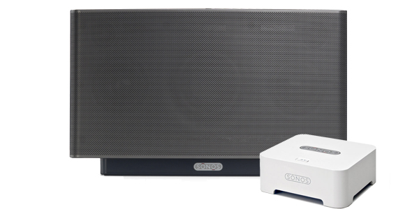 Sonos All-in-one Starter Bundle (s5 With Zonebridge) & Free Spotify Premium 3 Month Subscription & Free Denon Headphones Colour White