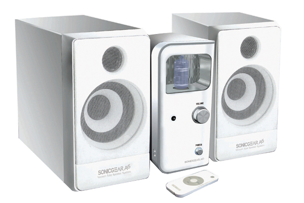 Apocalypx A6 Speaker System amp iPod Dock Colour BLACK